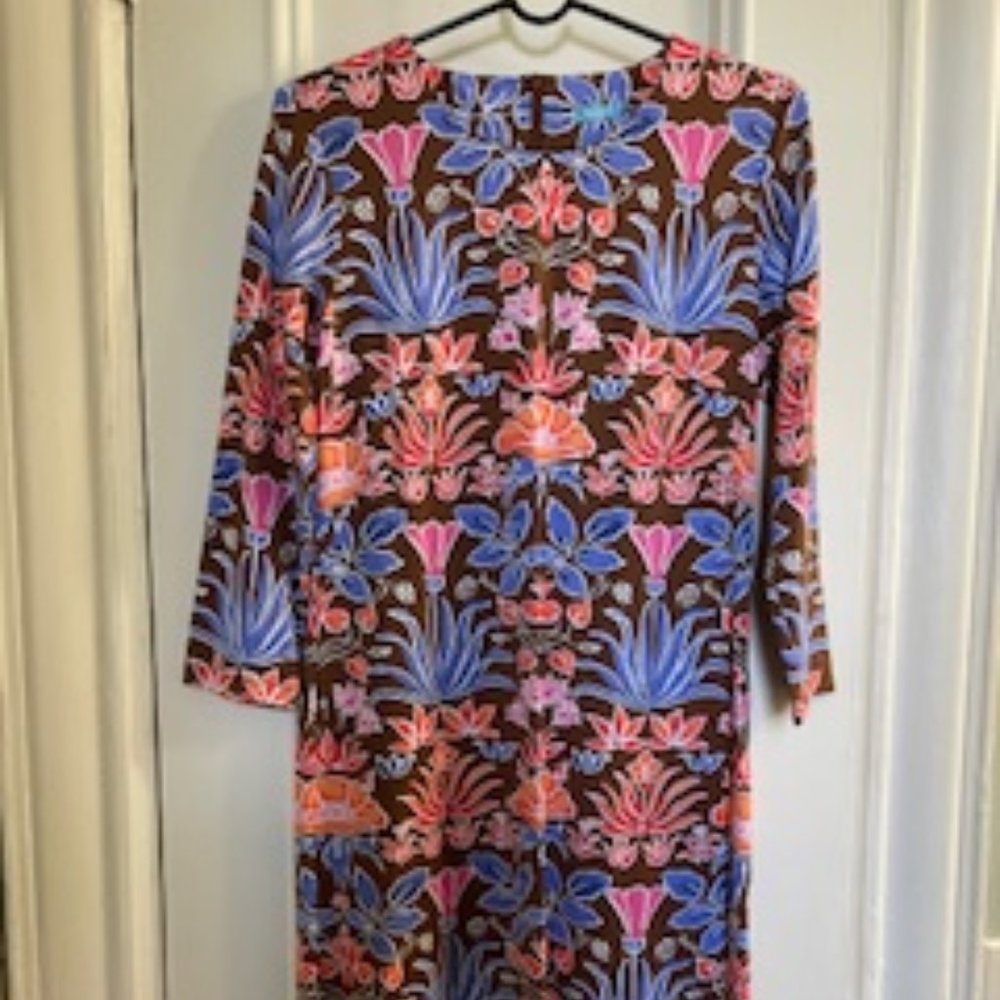 J. McLaughlin Sophia Dress Size M, purple, orange, brown